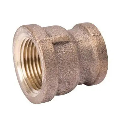 [032888159884] 3/4" X 3/8" BRASS REDUCING COUPLING - 454-042NL