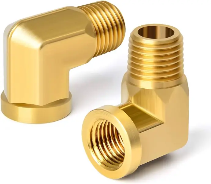 [032888130210] 3/8" 90 DEGREE BRASS ELBOW INTERNAL THREAD - 450-002NL