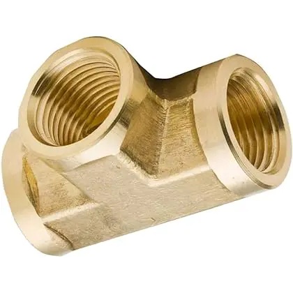 [032888130371] 3/8" BRASS TEE INTERNAL THREAD - 453-002NL