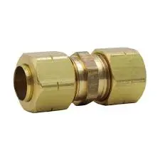 [032888160219] 3/8" Compression Brass Union..
