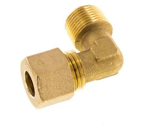 [454009NL] 3/8" FL. 90 DEGREE BRASS ELBOW