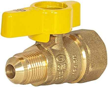 [091712600015] 3/8" FLR X 1/2" FIP STRT GAS VALVE - 60001