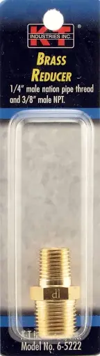 [605222] 3/8" NPT BRASS MALE REDUCER - 6-5222  