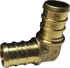 [65050LF] 3/8" PEX X 3/8 PEX BRASS 90 ELBOW - 65050LF