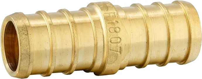 [65029LF] 3/8" PEX X 3/8" PEX BRASS COUPLING - 65029LF