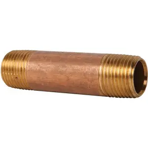 [462015] 3/8" X 1 1/2" RED BRASS  NIPPLE