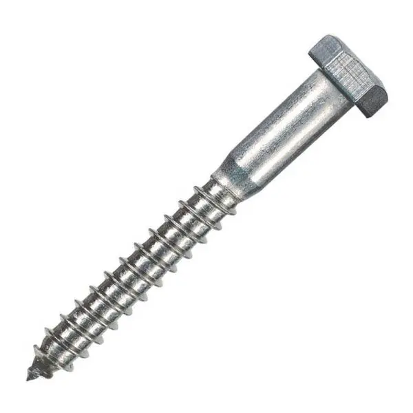 [8230000853] 3/8" X 6" ZINC PLATED HEX LAG SCREW - EACH