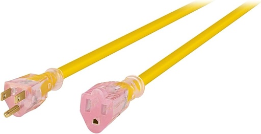 [7501206663875] 30M (98.4ft) Extension Cord 14g Voltech TR - Yellow