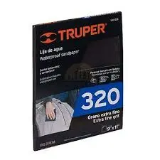 [4007430438215] 320G TRUPER WP SANDPAPER - SHEET 25/PACK