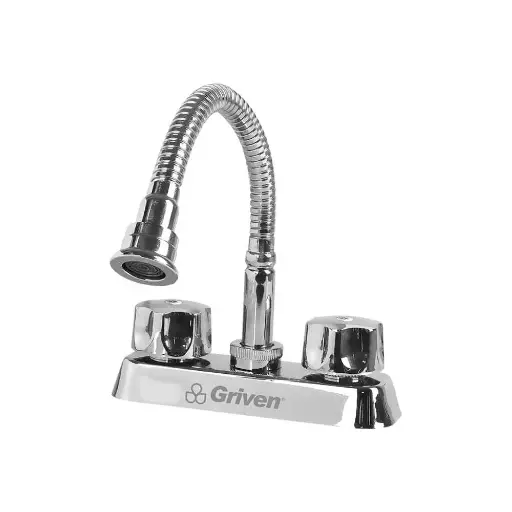 [7453038437950] 4 INCHES BATHROOM FAUCET FLEXIBLE CHROME A367-15054-B4 