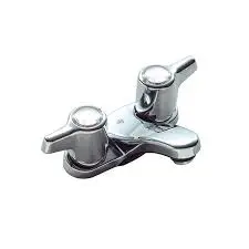 [638110313323] 4" FAUCET DOUBLE METAL HANDLE COMPRESSION VALVE CHROME PLATED FINIS...
