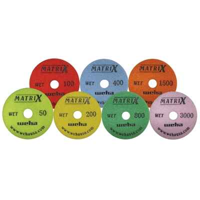 [50205] 4" MATRIX 7 STEP 800 GRIT WET HIGH PRODUCTION WEHA - 50205