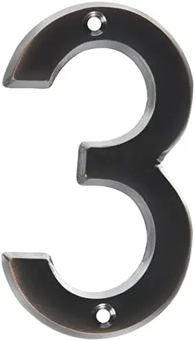 [029069309435] 4" OLD WORLD BRONZE HOUSE NUMBRE 3 HY-KO - BR-42OWB/3