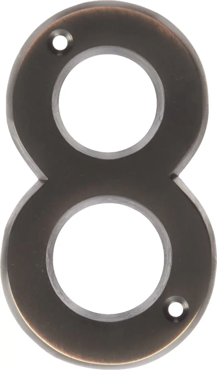 [029069309480] 4" OLD WORLD BRONZE HOUSE NUMBRE 8 HY-KO - BR-42OWB/8