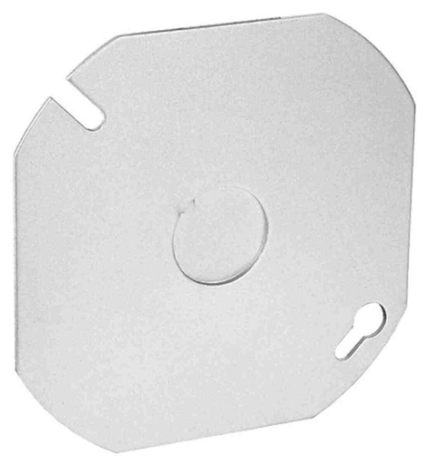 [331654067468] 4" Octagonal  Metal Blank Cover 1/2"KO