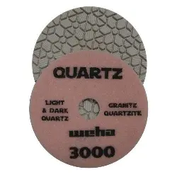[1643000 ] 4" QUARTZ POLISH PAD GRIT 3000 WEHA - 1643000