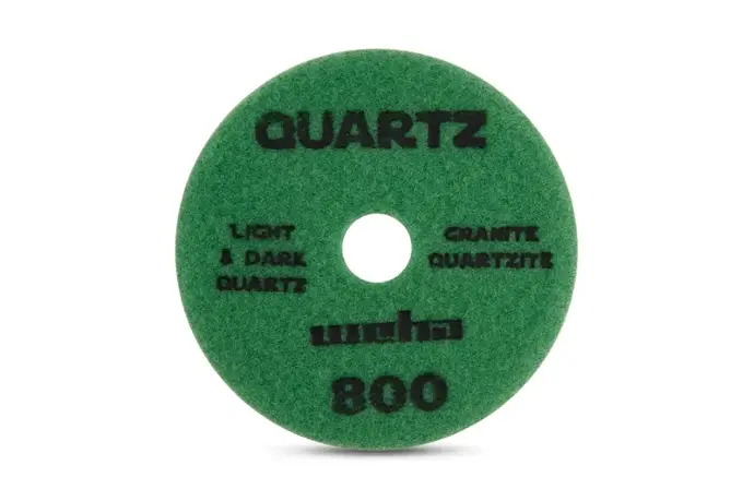 [164800] 4" QUARTZ POLISH PAD GRIT 800 WEHA - 164800