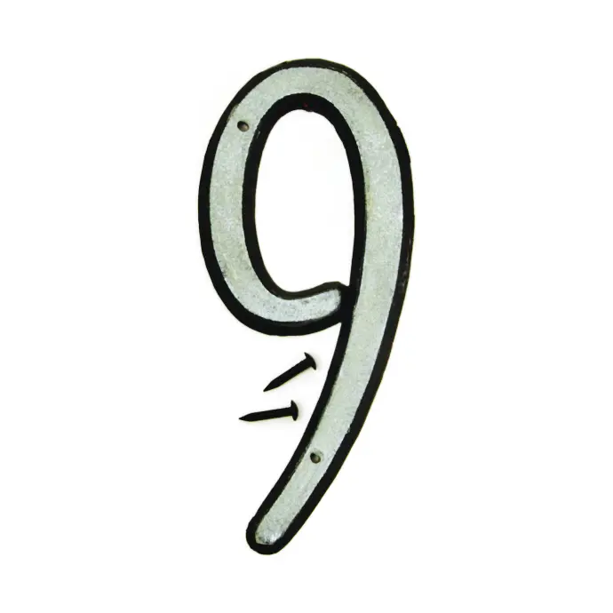 [029069306090] 4" REFLECTIVE PLASTIC NUMBER 9 HY-KO - 30609