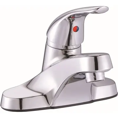 [638110313408] 4" SINGLE METAL HANDLE LAVATORY FAUCET WASHERLESS SS - BRPL0014