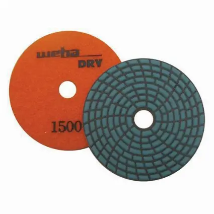 [DPS41500 ] 4" SPIRAL DRY POLISH PAD GRIT 1500 WEHA - DPS41500
