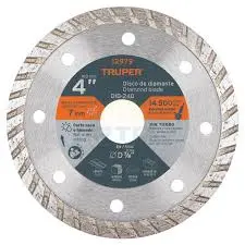[7501206652510] 4" Wet Diamond Blade - Truper