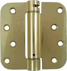 [43198] 4" X 2-3/4" BRIGHT BRASS HEX HINGE