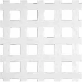 [815207010284] 4' X 8' WHITE PRIVACY PVC LATTICE