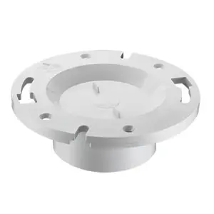 [012181861327] 4X4/4X3 PVC DWV FLUSH CLOSET FLANG W/KO - P815KO-040