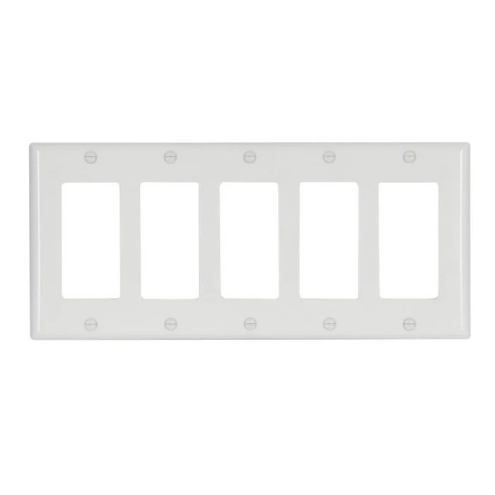 [032664320606] 5-Gang Cooper Decorative Cover - 2165-W-BOX
