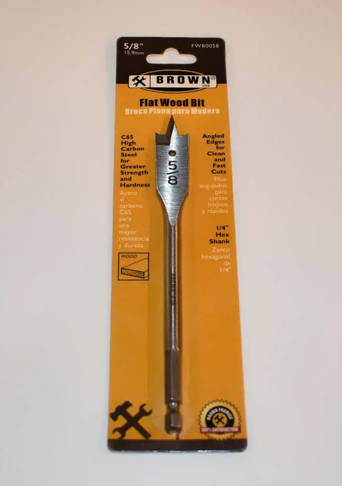 [638110014756] 5/8" BROWN SPADE BIT - WOOD - FWB0058