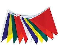 [029069202279] 50 FEET BAGGED PENNANT FLAG HY-KO - PEN-3