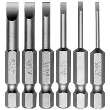 [7705509540912] 6" SCREWDRIVER BITS FLAT HEAD DARIX - DX1319