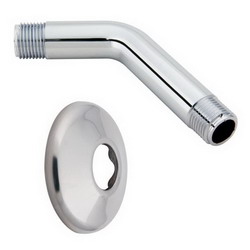 [638110311411] 6" SHOWER ARM CP ABS 1/2 IPS - A6023