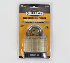 [638110064539] 60MM LAMINATED PADLOCK SHORT - BRL0060