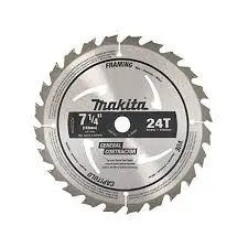 [088381173605] 7 1/4" 24T MAKITA CARBIDE SAW BLADE