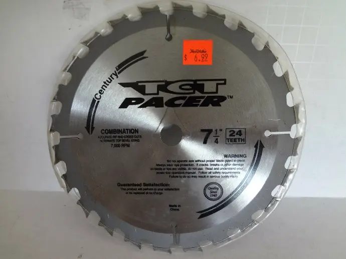 [081838093037] 7-/14" Saw Blade - TCT Pacer Centry