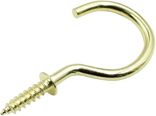 [51021] 7/8" CUP HOOK BRASS - 51021