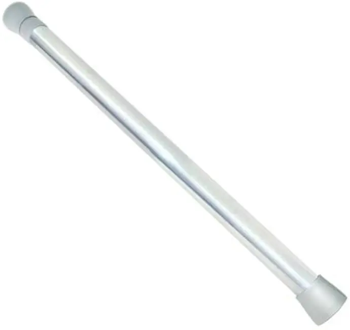 [091712151241] 72" SHOWER CURTAIN ROD WHITE EZ - 15124