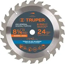 [7501206620922] 8 1/4" 24T TRUPER CARBIDE SAW BLADE