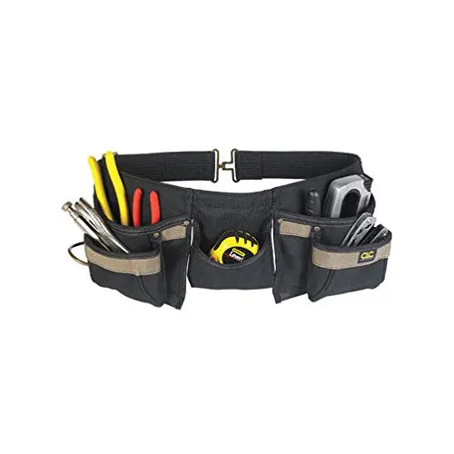 [084298013706] 8 POCKET TOOL APRON BLACK - 1370