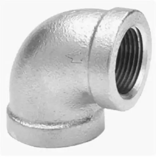 [90E111] 90 Elbow Galvanized Steel 1 inch