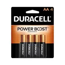 [041333001029] AA Duracell Batteries - 4CT