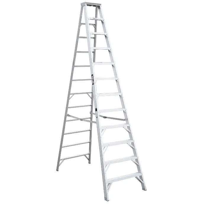[7415602901144] ALUM LADDER STEP 12FT COMMERCIAL 225LB SLC12