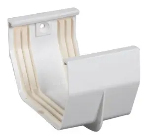 [718448105057 ] AMERIMAX CONTEMP GUTTER JOINTER - WHITE 5''