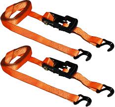 [712850740813] ANCRA 1-1/4" X 16' ORANGE RATCHET 2PACK - SL81