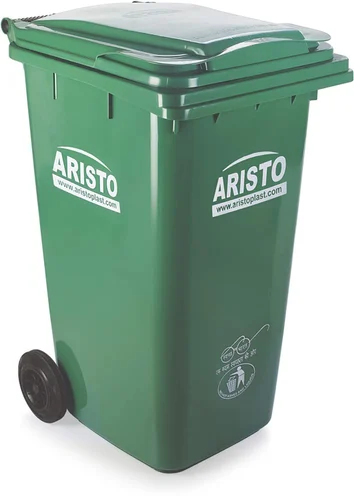 [071698415550] ARISTO TRASH CAN WITH WHEEL 100LTS - AR-WWB-90