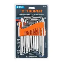 [7501206626108] Allen Wrench 30pc Standard & Metric - Truper