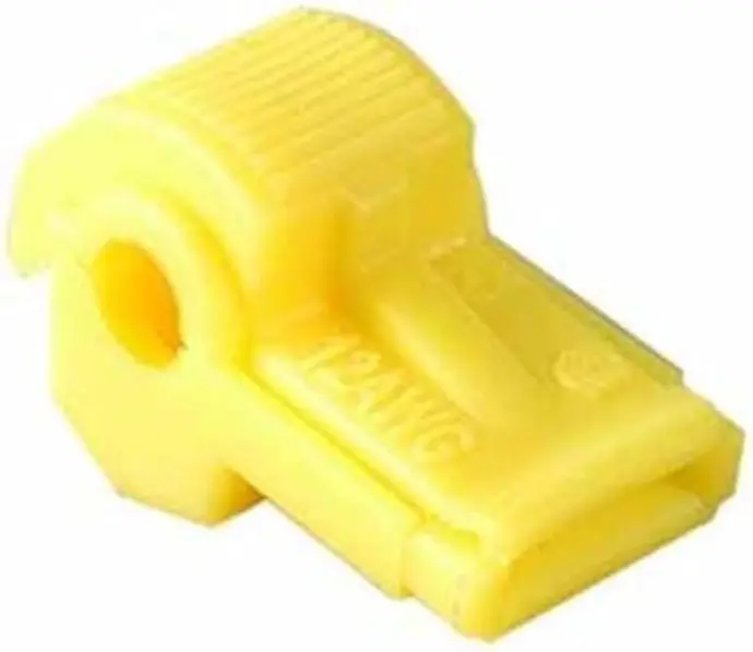 [784644752364] BAG/100 IS 16/14/10 YELLOW GAUGE BUTTON CONNECT - IS-IS-BT-1210