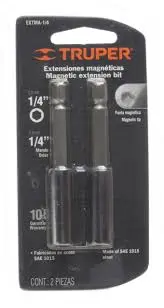 [7501206632703] BIT HOLDER MAGNETIC 1/4" EXT SINGLE - TRUPER
