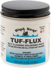 [054647030302] BLACK SWAN TUF-FLUX SOLDERING PASTE 4OZ - 03030